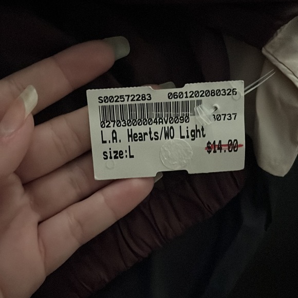 L.A. Hearts Jacket, Size Large, Colors Burgundy, Cream, And Navy Blue. - Picture 4 of 6